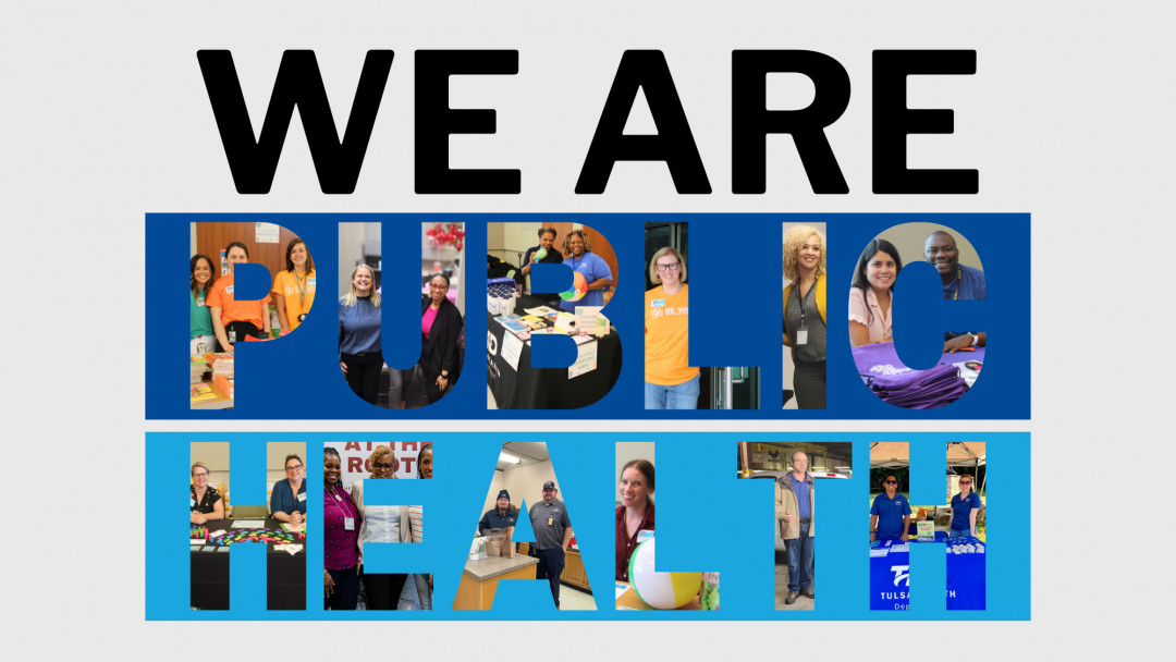 We are public health with images of PH workers