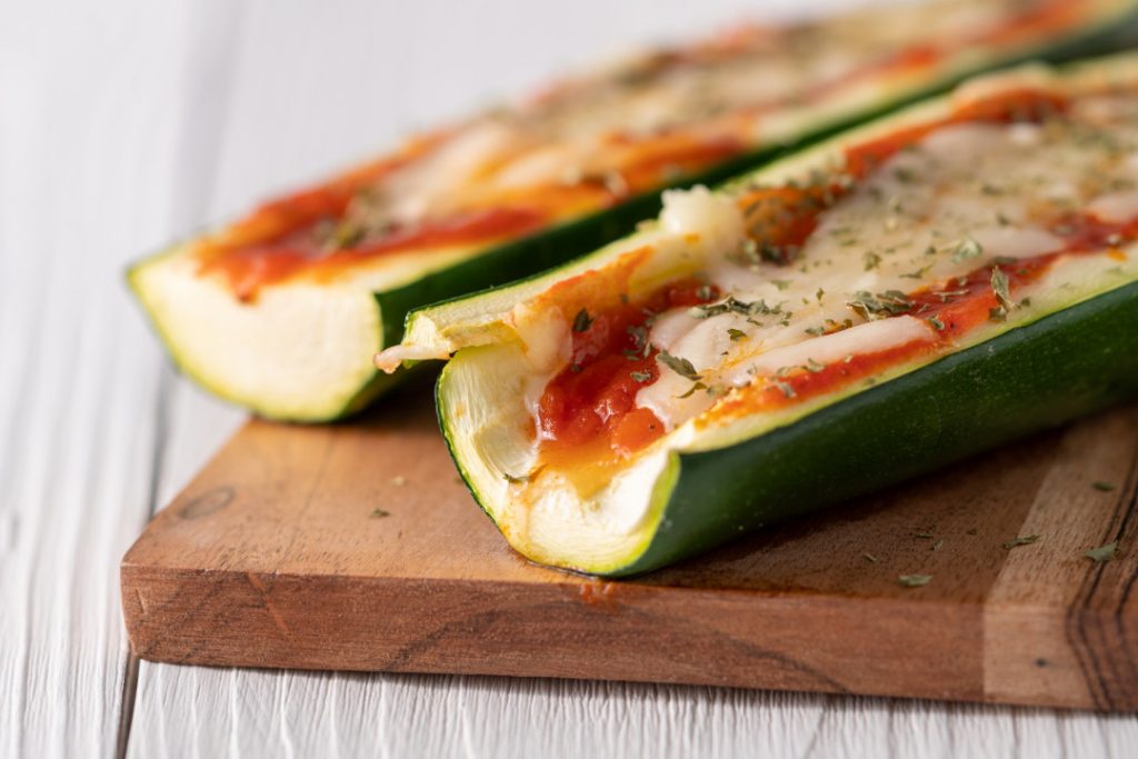 zucchini pizza boat